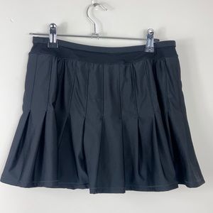 Lucky In Love Black Retro Pleated Tennis Skort Skirt Small